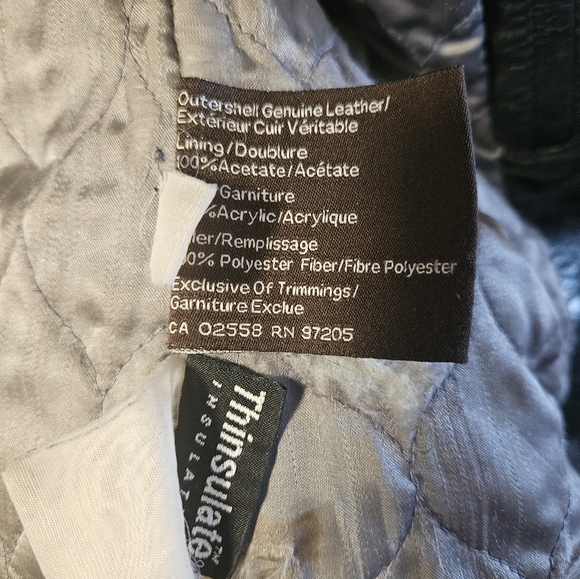 Danier Leather Bomber Jacket size 2XS - Picture 3 of 4